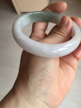 Load image into Gallery viewer, 57.5mm certified Type A 100% Natural dark green purple white Jadeite Jade bangle Y158-3015