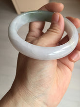 Load image into Gallery viewer, 57.5mm certified Type A 100% Natural dark green purple white Jadeite Jade bangle Y158-3015
