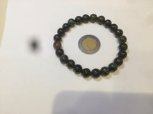 Load image into Gallery viewer, AllaboutjadeCanada.com only. 6.5-7.5mm 100% natural black/blue/green/brown(Wuji, Mocui) jadeite jade beads bracelet AK8 (Add on item, not sale individually. ) .