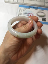 Load image into Gallery viewer, 50.5mm certified 100% natural Type A light green/purple/white jadeite jade bangle AA115-1047