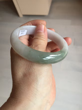 Load image into Gallery viewer, 57.5mm certified Type A 100% Natural dark green purple white Jadeite Jade bangle Y158-3015