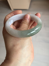Load image into Gallery viewer, 57.5mm certified Type A 100% Natural dark green purple white Jadeite Jade bangle Y158-3015
