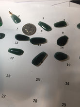 Load image into Gallery viewer, 100% Natural type A dark green gray black Guatemala Jadeite Jade thin blessed melon pendant PA210