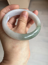 Load image into Gallery viewer, 57.5mm certified Type A 100% Natural dark green purple white Jadeite Jade bangle Y158-3015
