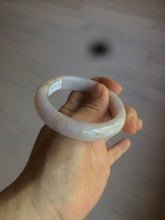 Load image into Gallery viewer, 53.8mm certificated Type A 100% Natural light purple/white/yellow Jadeite Jade bangle K112-4023