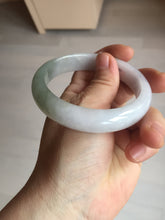 Load image into Gallery viewer, 57.5mm certified Type A 100% Natural dark green purple white Jadeite Jade bangle Y158-3015