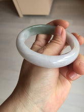 Load image into Gallery viewer, 57.5mm certified Type A 100% Natural dark green purple white Jadeite Jade bangle Y158-3015
