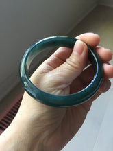 Load image into Gallery viewer, 59.8mm Certified Type A 100% Natural dark green/blue/gray/black Guatemala Jadeite bangle PJ140-1483