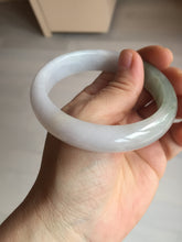 Load image into Gallery viewer, 57.5mm certified Type A 100% Natural dark green purple white Jadeite Jade bangle Y158-3015