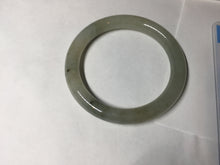 Load image into Gallery viewer, 51.5mm certified 100% natural Type A light green yellow with floating seaweed round cut jadeite jade bangle BM64-6613