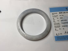 Load image into Gallery viewer, 59.8mm Certificated Type A 100% Natural White purple gray Jadeite Jade bangle AA116-8440
