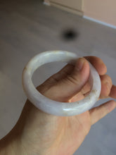 Load image into Gallery viewer, 53.8mm certificated Type A 100% Natural light purple/white/yellow Jadeite Jade bangle K112-4023