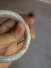 Load image into Gallery viewer, 53.8mm certificated Type A 100% Natural light purple/white/yellow Jadeite Jade bangle K112-4023