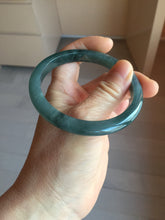 Load image into Gallery viewer, 58.8mm Certified Type A 100% Natural dark green/blue/gray/black Guatemala Jadeite bangle PD217-2323
