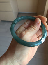 Load image into Gallery viewer, 58.8mm Certified Type A 100% Natural dark green/blue/gray/black Guatemala Jadeite bangle PD217-2323