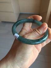 Load image into Gallery viewer, 58.8mm Certified Type A 100% Natural dark green/blue/gray/black Guatemala Jadeite bangle PD217-2323