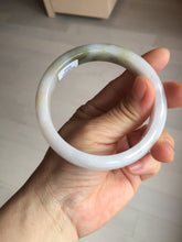 Load image into Gallery viewer, 57.5mm certified Type A 100% Natural dark green purple yellow brown white(FU LU SHOU) Jadeite Jade bangle Y159-3003