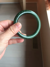 Load image into Gallery viewer, 54.8mm Certified 100% Natural Deep Pine Green/Black "Serene Ember Forest" Nephrite (red-skin nephrite 红皮碧玉) Bangle HT168-17-6188