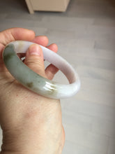 Load image into Gallery viewer, 57.5mm certified Type A 100% Natural dark green purple yellow brown white(FU LU SHOU) Jadeite Jade bangle Y159-3003
