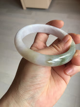 Load image into Gallery viewer, 57.5mm certified Type A 100% Natural dark green purple yellow brown white(FU LU SHOU) Jadeite Jade bangle Y159-3003