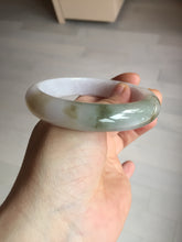 Load image into Gallery viewer, 57.5mm certified Type A 100% Natural dark green purple yellow brown white(FU LU SHOU) Jadeite Jade bangle Y159-3003