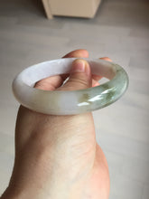 Load image into Gallery viewer, 57.5mm certified Type A 100% Natural dark green purple yellow brown white(FU LU SHOU) Jadeite Jade bangle Y159-3003