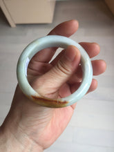 Load image into Gallery viewer, 50mm Certified 100% Natural Type A light green/yellow/brown Maple Syrup Mint Cake jadeite jade bangle BS136-4040