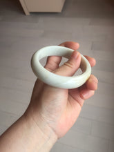 Load image into Gallery viewer, 56.5mm Certified Type A 100% Natural white/ green Jadeite Jade bangle PA4-3501 ($29.99 group)