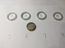 Load image into Gallery viewer, 100% natural type A icy watery light green/white jadeite jade band ring group R116