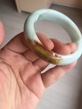 Load image into Gallery viewer, 50mm Certified 100% Natural Type A light green/yellow/brown Maple Syrup Mint Cake jadeite jade bangle BS136-4040
