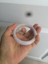 Load image into Gallery viewer, 53.8mm certificated Type A 100% Natural light purple/white/yellow Jadeite Jade bangle K112-4023