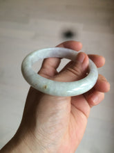 Load image into Gallery viewer, 55.5mm Certified type A 100% Natural light green/purple Jadeite bangle AZ89-1624