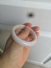 Load image into Gallery viewer, 53.8mm certificated Type A 100% Natural light purple/white/yellow Jadeite Jade bangle K112-4023