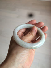 Load image into Gallery viewer, 55.5mm Certified type A 100% Natural light green/purple Jadeite bangle AZ89-1624