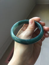 Load image into Gallery viewer, 60.5mm Certified Type A 100% Natural dark green/blue/gray/black Guatemala Jadeite bangle PJ136-1477
