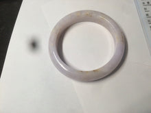 Load image into Gallery viewer, 53.8mm certificated Type A 100% Natural light purple/white/yellow Jadeite Jade bangle K112-4023