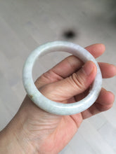 Load image into Gallery viewer, 55.5mm Certified type A 100% Natural light green/purple Jadeite bangle AZ89-1624