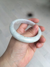 Load image into Gallery viewer, 55.5mm Certified type A 100% Natural light green/purple Jadeite bangle AZ89-1624
