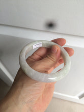 Load image into Gallery viewer, 55.5mm Certified type A 100% Natural light green/purple Jadeite bangle AZ89-1624
