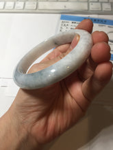 Load image into Gallery viewer, 59.8mm Certificated Type A 100% Natural White green Jadeite Jade bangle AA117-8441