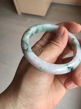 Load image into Gallery viewer, 53.5mm Certified type A 100% Natural sunny green/purple/yellow(Fu LU SHOU) Jadeite bangle BN42-5128