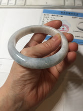 Load image into Gallery viewer, 59.8mm Certificated Type A 100% Natural White green Jadeite Jade bangle AA117-8441