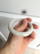 Load image into Gallery viewer, 55.5mm Certified type A 100% Natural light green/purple Jadeite bangle AZ89-1624