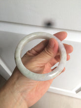 Load image into Gallery viewer, 55.5mm Certified type A 100% Natural light green/purple Jadeite bangle AZ89-1624