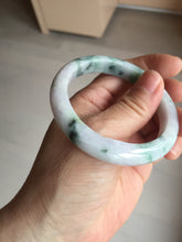 Load image into Gallery viewer, 53.5mm Certified type A 100% Natural sunny green/purple/yellow(Fu LU SHOU) Jadeite bangle BN42-5128