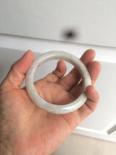 Load image into Gallery viewer, 55.5mm Certified type A 100% Natural light green/purple Jadeite bangle AZ89-1624