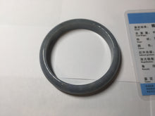 Load image into Gallery viewer, 60mm Certified Type A 100% Natural purple/gray/black Guatemala Jadeite bangle PF65-0428