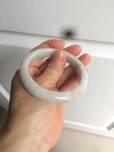 Load image into Gallery viewer, 55.5mm Certified type A 100% Natural light green/purple Jadeite bangle AZ89-1624