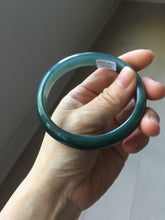 Load image into Gallery viewer, 60.6mm Certified Type A 100% Natural dark green/blue/gray/black Guatemala Jadeite bangle PJ135-1486