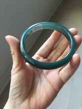 Load image into Gallery viewer, 60.6mm Certified Type A 100% Natural dark green/blue/gray/black Guatemala Jadeite bangle PJ135-1486